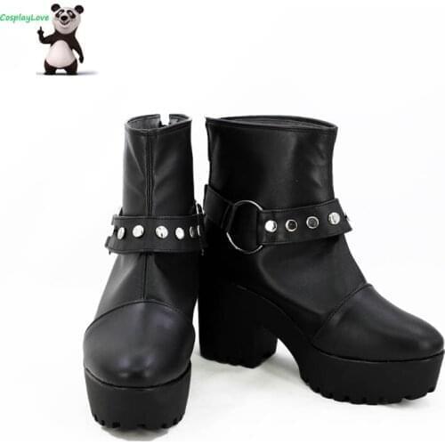 Fate Grand Order FGO Monte Cristo Edmond Dantes Black Cosplay Shoes Boots Newest Custom Made For Halloween CosplayLove