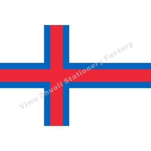 Denmark Faroe Islands Flag 150X90cm (3x5FT) 120g 100D Polyester Double Stitched High Quality Banner Free Shipping