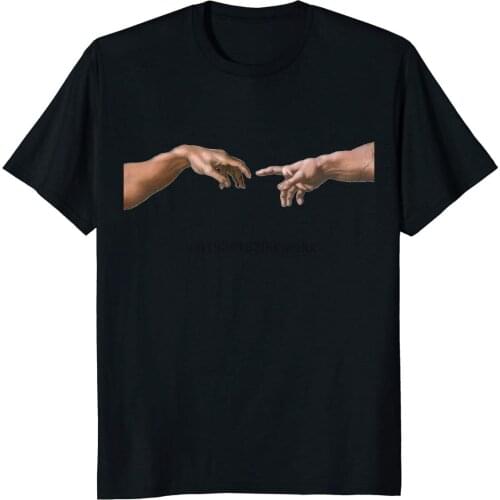 Creation of Adam by Michelangelo T Shirt