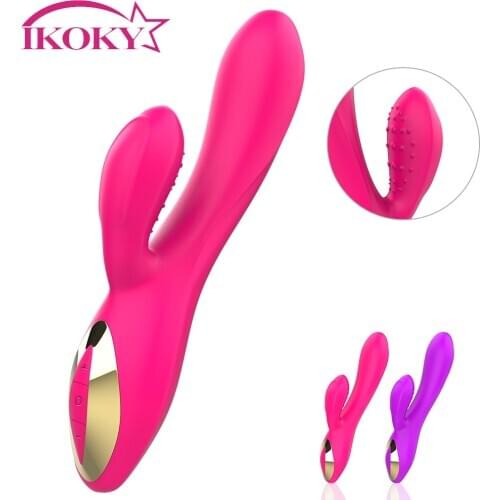 IKOKY 10 Speed Dildo Vibrator Adult Products Clitoral Stimulator Powerful MasturbationSex Toys For Woman Rabbit Vibrator