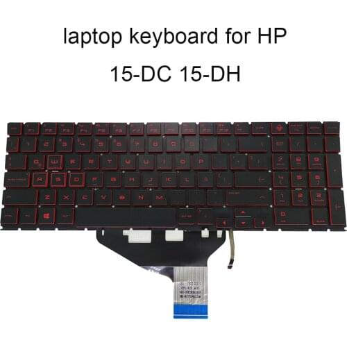 Backlit keyboard 15-DC Replacement keyboards for HP OMEN 15-DC0153TX 15-DH LA Latin SP black KB red keys NSK-XP1LN brand new