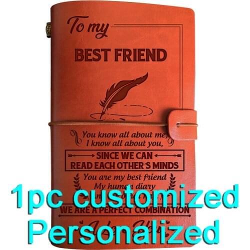 Engraved Leather journal personalized graduation gifts for BJ052 Customized Notebook A5 Dropshipping Supplier US Store Diary