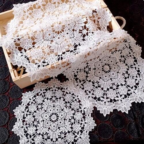 New Lace Embroidery Table Mat Cloth Pad Cup Mug Drink Tea Coffee Coaster Wedding Christmas Placemat Kitchen Supplies
