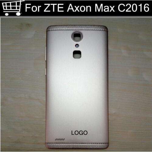 With LOGO Battery Back Cover Power volume on off button For ZTE Axon MAX C2016 Housing Door Case Without back camera glass