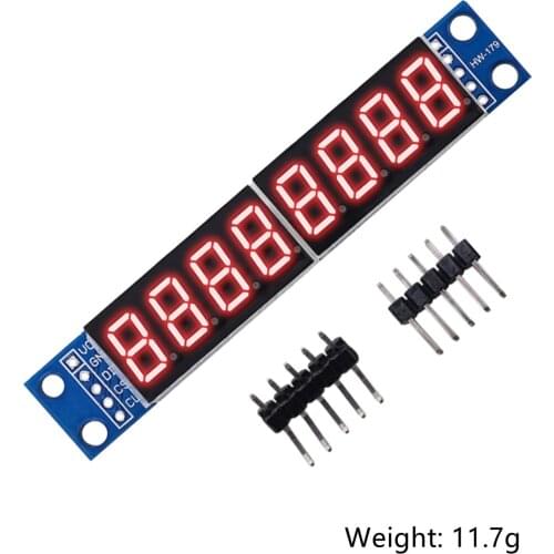 MAX7219 8 Digit Digital Tube LED Display Dot Matrix Control Module For Ardui 3.3V 5V Microcontroller Serial Driver 7-segment