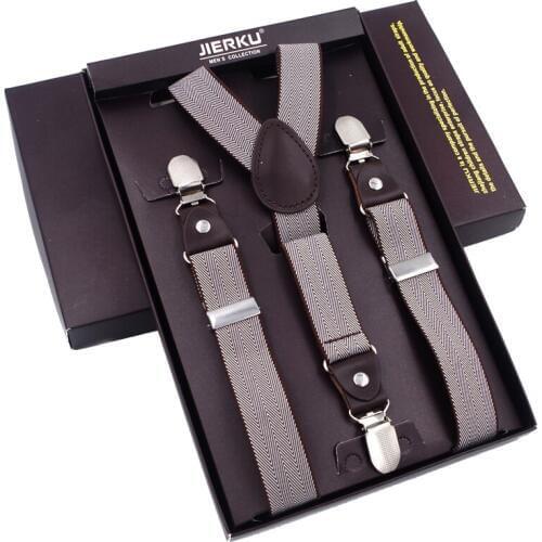 Fashion Suspenders Mans braces 3Clips Suspensorio Fashion Trousers Strap