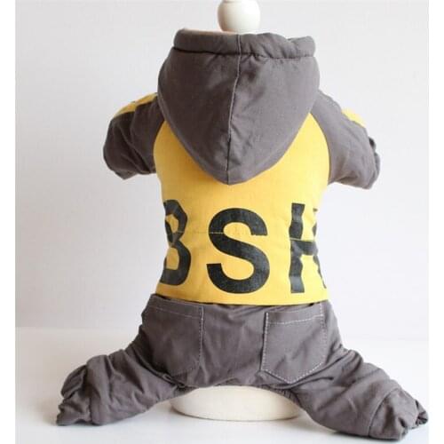 New Autumn Winter Xs Dog Clothes For Small Dogs Girl Boy Teddy Fleece Thick Cover Leg Wadded Jacket Puppy Hoodie Pet Clothing