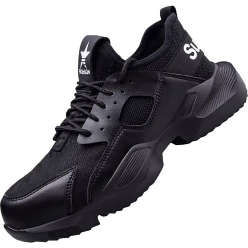 New Work Boots Safety Steel Toe Shoes Men Work Sneakers Puncture Proof Boots Safety Shoes Men Industrial Shoes Security Boots