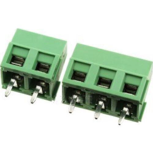 PCB Screw Terminal Block Connector KF127-2P KF127-3P pitch:5.0MM/0.2inch Green 5mm KF127 5.0mm 300V 10A