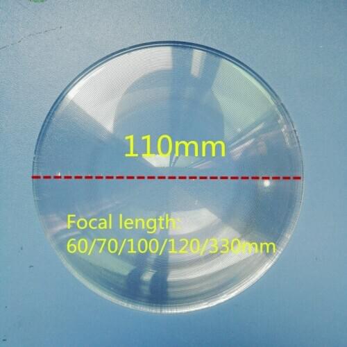 PMMA fresnel lens diameter 110mm focal length 60mm 70mm 100mm 120mm 330mm