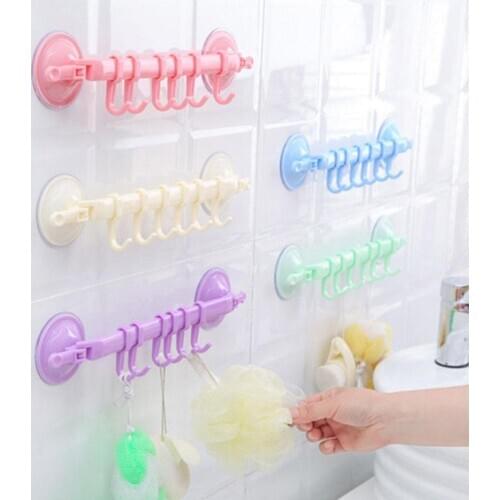 Practical Suction Cup Towel Hanger Kitchen Bathroom Storage Rack Holder Storage Shelf Organizer Wardrobe Hanger Towel Hooks