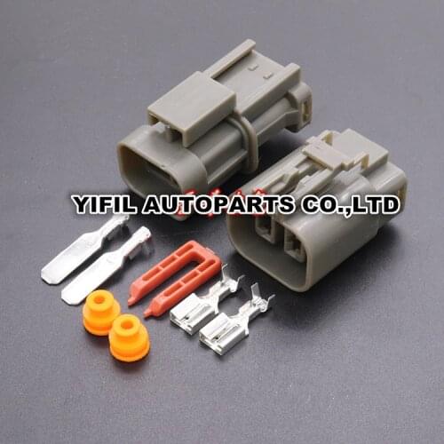 10sets/lot 2 Pin/Way Male Female Generator Plug Auto Wire Heavy Current Connector For Nissan H20 7223-6224-40 7122-6224-40