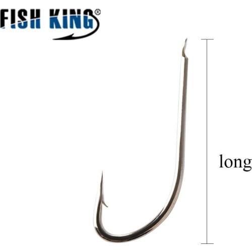 Fishhooks 10/pcs Pack Nickel High Carbon Steel Flatted Fishhook Set Catfish Single Carp Hook Barbed Carp Hook Fishing Tackle