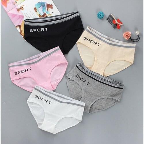 8Pc/Lot Girls' Soft Cotton Underwear Bring Cool Breathable Comfort Experience Panty 10-14Y