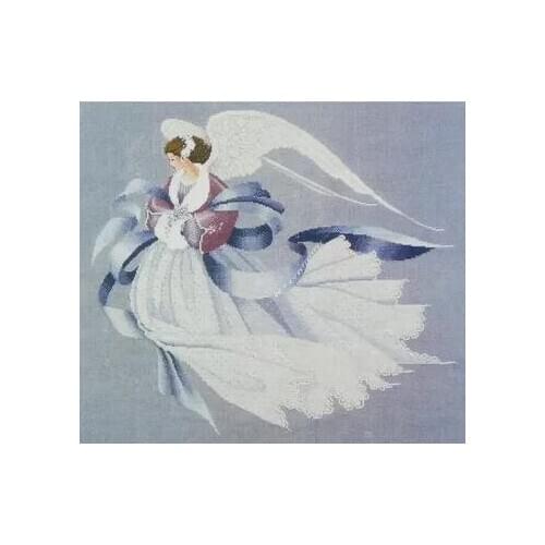 Higher Cotton Counted Cross Stitch Kit Angel of Winter Fairy Goddess