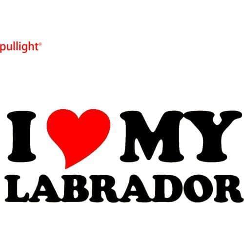 I LOVE HEART MY LABRADOR Novelty Car Van Window Bumper Sticker for Dog Owners