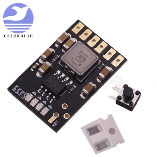 4 In 1 Charger Discharger Boost 5V 2.1A Module for 3.7V 4.2V Battery DIY Mobile Power with Button
