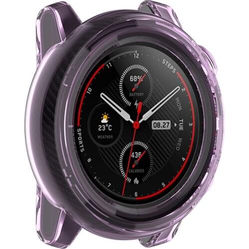 Full Protection TPU Case Watch Protect Shell Accessories for Amazfit Stratos 3 A1928 Smartwatch Protective Covers Bumper
