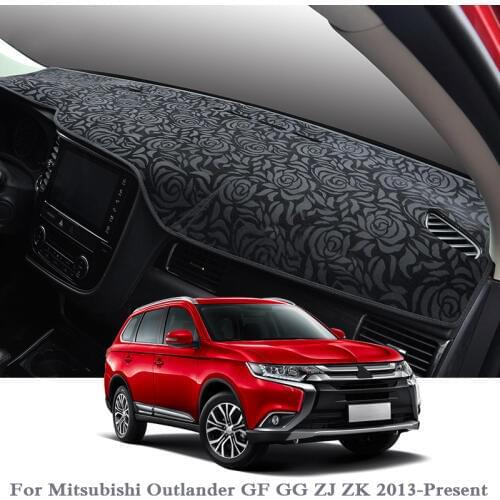 Car Styling Dashboard Protective Mat Shade Cushion Pad Rose Carpet For Mitsubishi Outlander GF GG ZJ ZK 2013-Present Accessory
