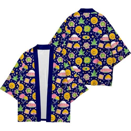 Plus Size XXS-6XL Cute Cartoon Beach Loose Japanese Streetwear Cardigan Women Men Harajuku Haori Kimono Cosplay Yukata Clothes
