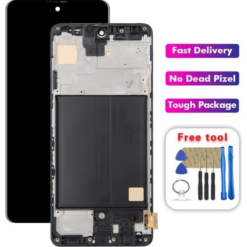 6.5 inch For Samsung A51 LCD A515 A515F A515F/DS A515FD A515FN/DS LCD Display Touch Screen Digitizer Assembly Free Tools