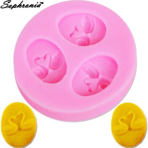 Sophronia Mini Cute Swans 1pcs UV Resin Silicone Mold for decorative-craft Jewelry Flower Dried Epoxy Resin F1184