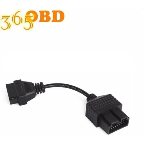 10 pieces / batch OBD ll 20 pin to OBD2 16 pin for Kia OBD2 automotive connector diagnostic cable automotive diagnostic adapter