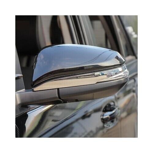 ABS Chrome Rearview Side Mirror Stripe Cover 2pcs For Toyota 4Runner 2014 - 2019
