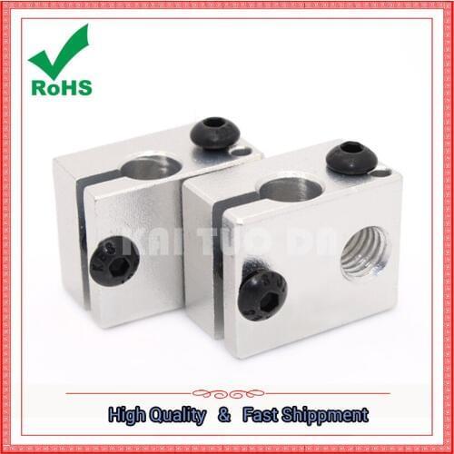 3D printer accessories new E3D V6 all-metal extruder dedicated heating aluminum block sandblasting oxidation treatment