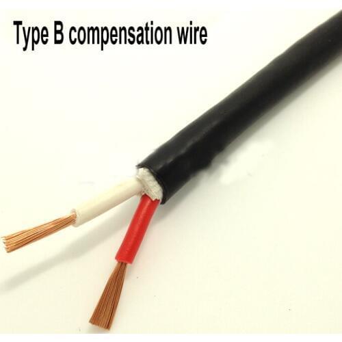 Free shipping 10M Type B compensation wire 2*1.5/2*1/2*0.5MM BCVVR Platinum rhodium thermocouple cable Type B thermocouple wire