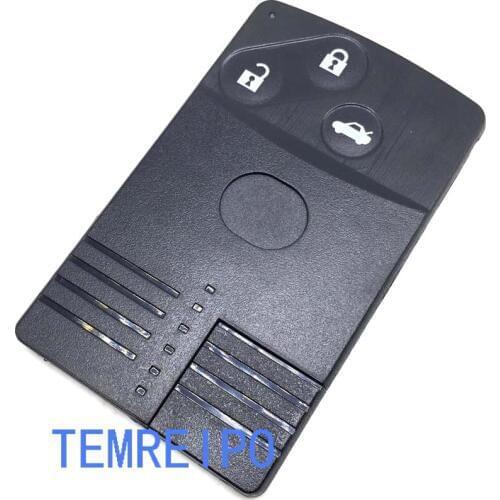 3 Button Replacement Shell Smart Card Remote Key Case Fob for MAZDA 5 6 CX-7 CX-9 RX8 Miata