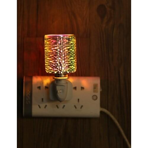 Electrical Incense Burner 3D Fireworks Glass Fragrant Wax Melting Holder For Room Incense Bottle Burner Aromatherapy Diffuser