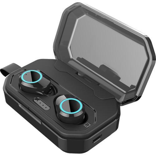 G02 V5.0 Bluetooth Stereo Earphone Wireless Waterproof Touch Earbuds Headset 3300mAh Battery LED Display Type-c Charge Case