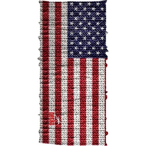 Necko Headwear Buff American Flag Bandana Face Mask Neck Gaiter Warmer Snood for Men Women Motorcycle Balaclava Headband Dust