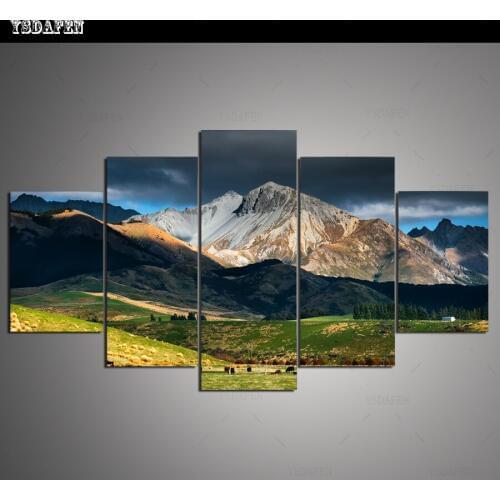 HD print olieverf Film modulaire foto Scenery poster kind room decor woondecoratie 5 stks canvas art z453