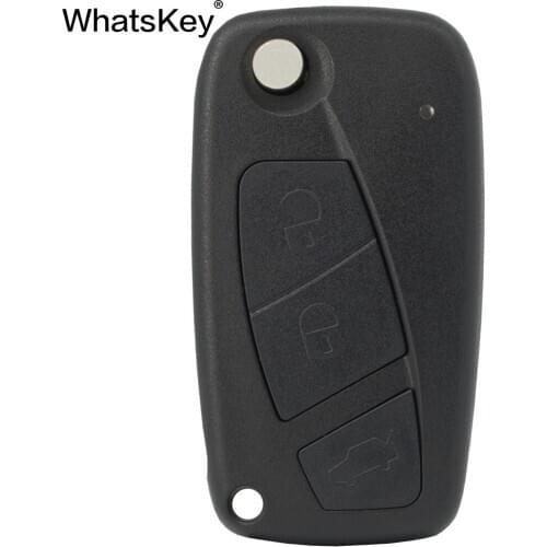 WhatsKey 2/3 buttons Flip Folding Remote Car Key Shell For Fiat Panda Punto Ducato Bravo Replacement Key Case Cover SIP22 Blade