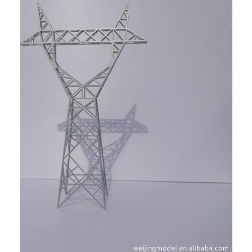 Sand Table Model High Voltage Tower Transmission Tower Cable Tower Model Plastic Barrel Tower For Ho Train Layout