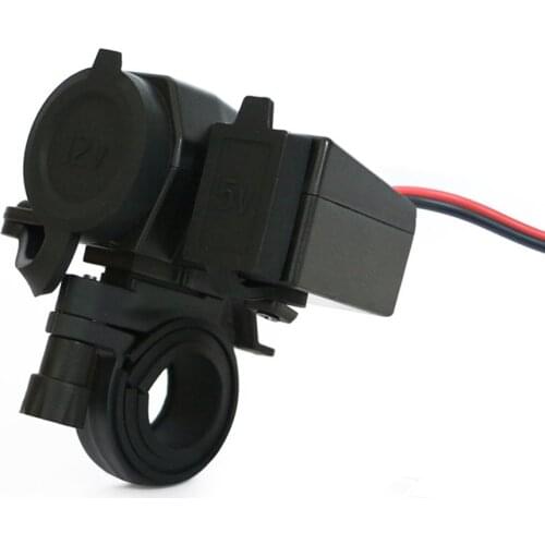 Motorcycle Mobile Phone Charger Waterproof Cigarette Lighter Motorcycle Charger Seat Vehicle Accessories