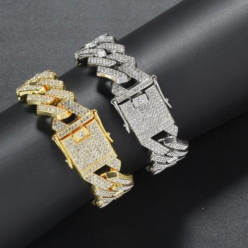 Men/Women Hip Hop Cuban Bracelets Hiphop Jewelry Fashion Gifts