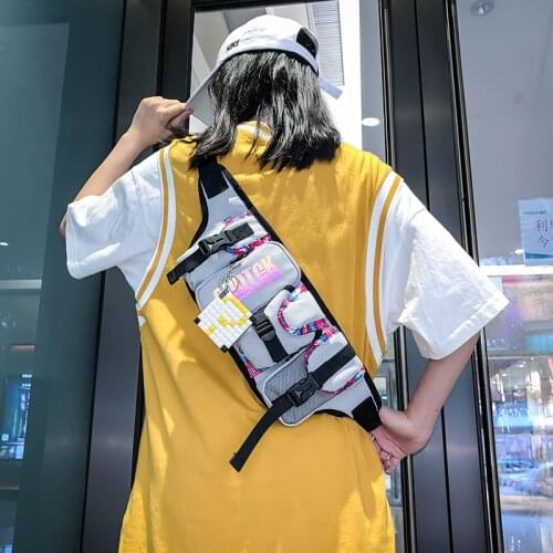 Desigual New Chest Men Bag Casual Function Outdoor Style Chest Bag Small Tactical Women Bags Streetwear For Male Waist Bags