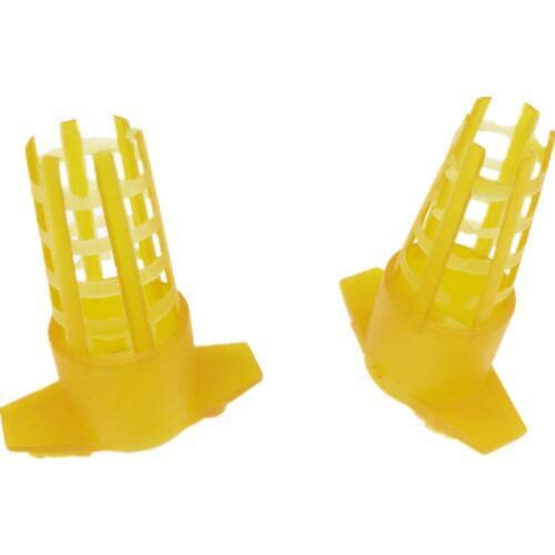 500Pcs/lot Beekeeping Tools Plastic Bee Queen Cage Protective Cover Cell Protector Cages Queen Rearing Beekeeping Equipment