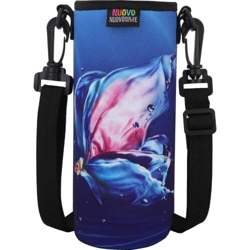 Water Bottle Carrier,Premium Neoprene Portable Water Bottle Holder Bag 750ML with Adjustable Shoulder Strap Fit Stainless Steel