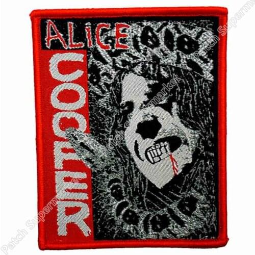 3.9" Alice Cooper Killer Patch England Manowar Tank band iron on woven band music transfer