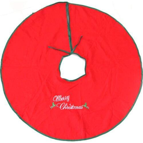 90cm Santa Claus/Merry Christmas Pattern Tree Skirt Christmas Tree Skirt Xmas Supplies 2020 Christmas Decorations For Home Tree