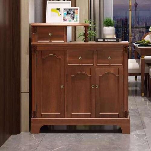 American solid wood shoe ark Nordic family door hall ark sitting room porch ark shoe rack partition cabinet