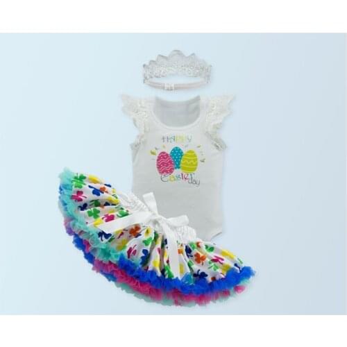 22inch DOLLMAI reborn silicone babies dolls clothes easter colorful egg ribbon dress baby romper as kids birthday gift