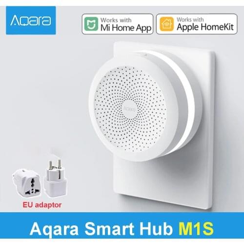 Aqara Smart Hub M1S Xiaomi Aqara Gateway with RGB Led Night Light Zigbee Connect Aqara Hub with Apple Homekit Mijia APP