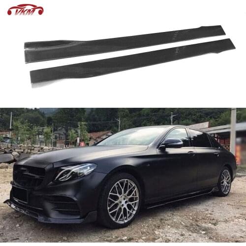 Carbon Fiber Door Protector Side Skirts Aprons for Benz C E S class W204 W205 W212 W213 W222 for BMW M2 M3 M4 M5 Car Styling