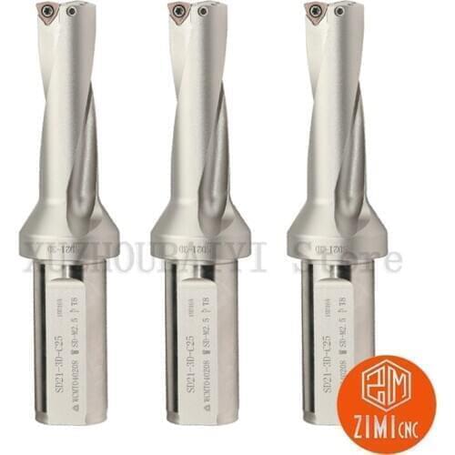WC type 3D Water jet U drill Lathe U drill Violent drill Internal cooling drill bit Fast drilling of machining center