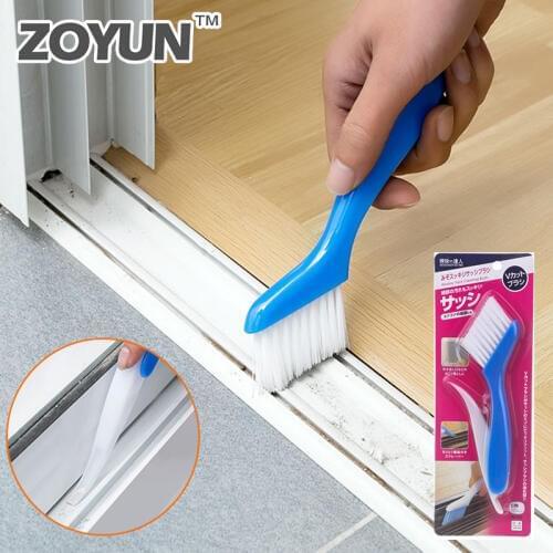 Japanese Corner Crevice Brush Groove Cleaning Dusting Bathroom Tile Sink Keyboard Brush Door Window Slits Tool With A Shovel